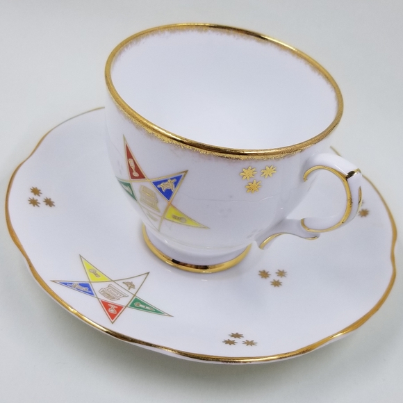 [TAYLOR & KENT / ROSINA] Order of the Eastern Star Cup and Saucer - Picture 6 of 12